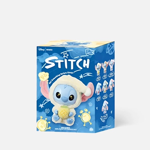 Miniso Top Toy Disney Stitch Eating Something Before Sleep Plush Keychain Single Blind Box main image 1